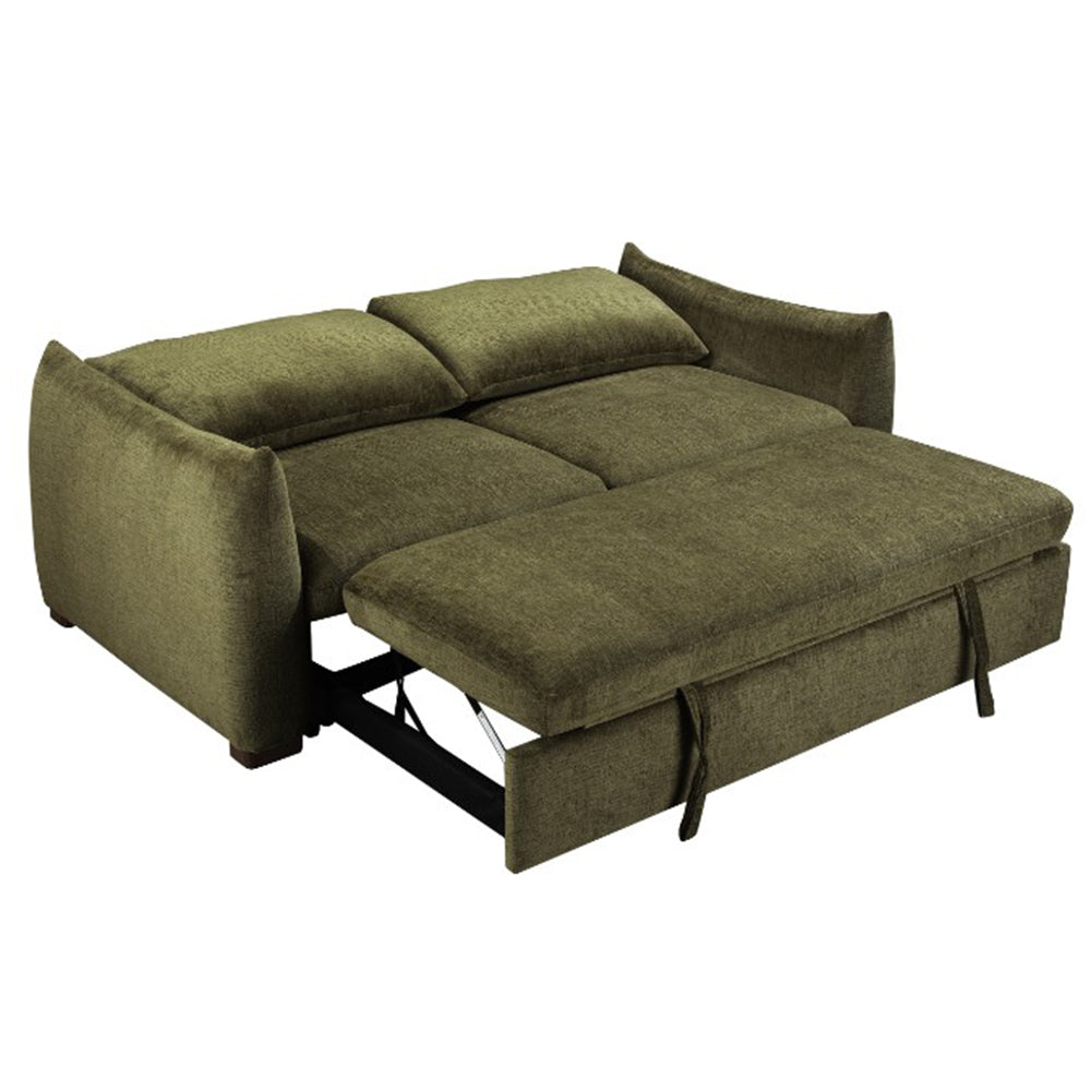 Charlotte Fabric Sofa Bed - Olive