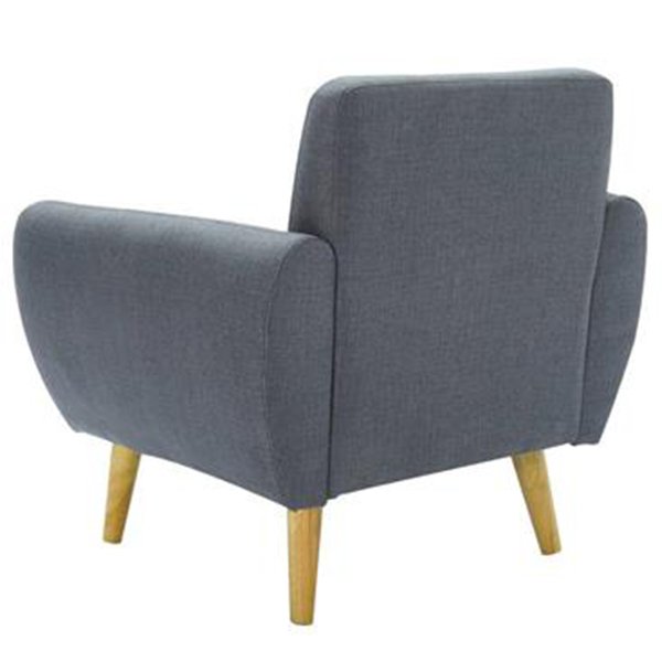 Danica Fabric Armchair - Dark Grey