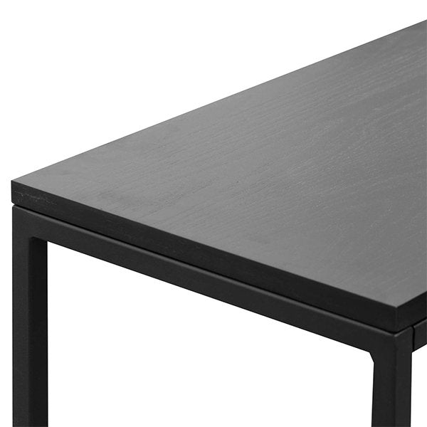 Chelsa 1.6m Console Hall Table - Full Black