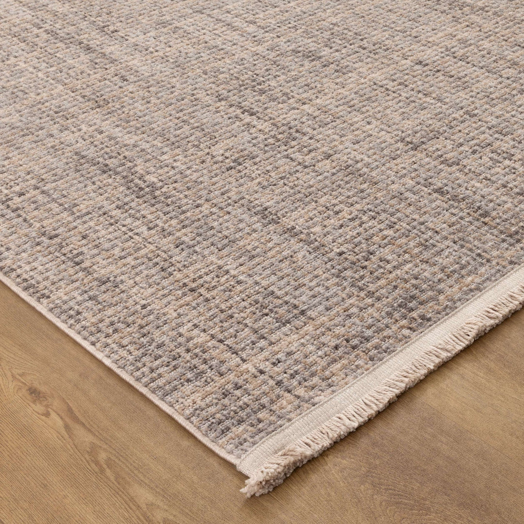 Cherie Distressed Lines Beige Grey Rug