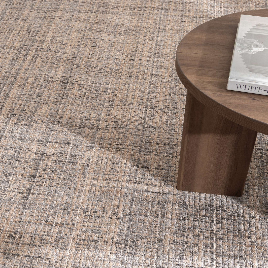Cherie Distressed Lines Beige Grey Rug