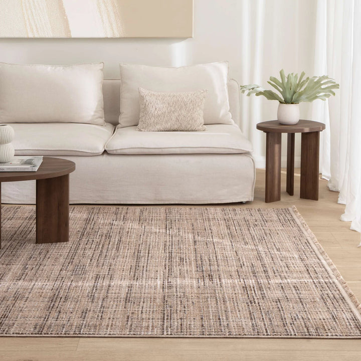 Cherie Distressed Look Beige Grey Rug