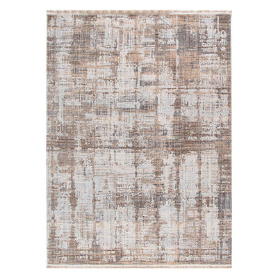 Cherie Distressed Look Watercolour Beige Grey Rug