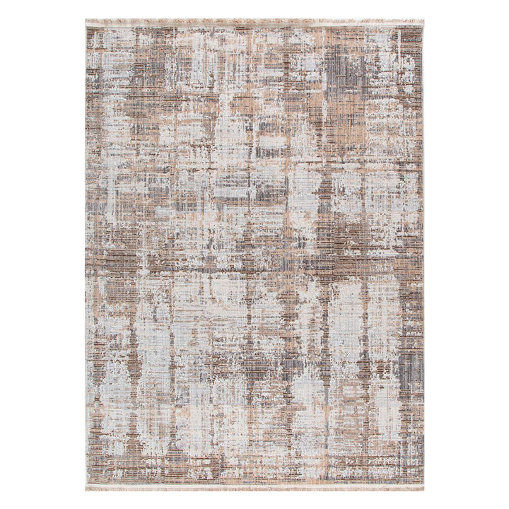 Cherie Distressed Look Watercolour Beige Grey Rug