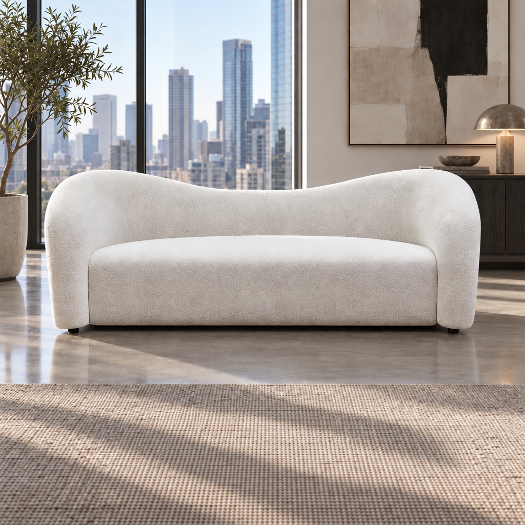 Clarence 3 Seater Sofa - Off White