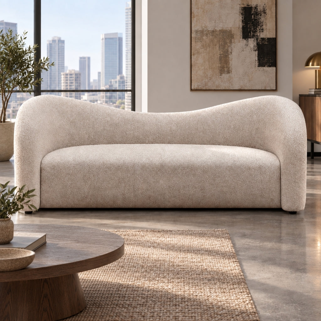 Clarence 3 Seater Sofa - Stone