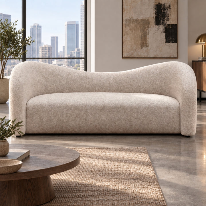 Clarence 3 Seater Sofa - Stone