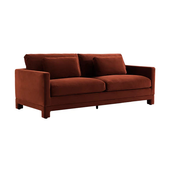 Clovelly 3 Seater Sofa - Caramel Velvet