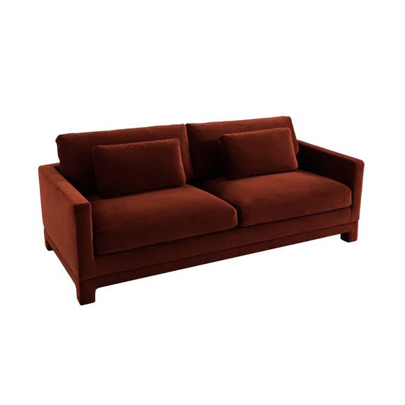 Clovelly 3 Seater Sofa - Caramel Velvet