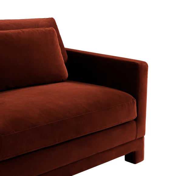 Clovelly 3 Seater Sofa - Caramel Velvet