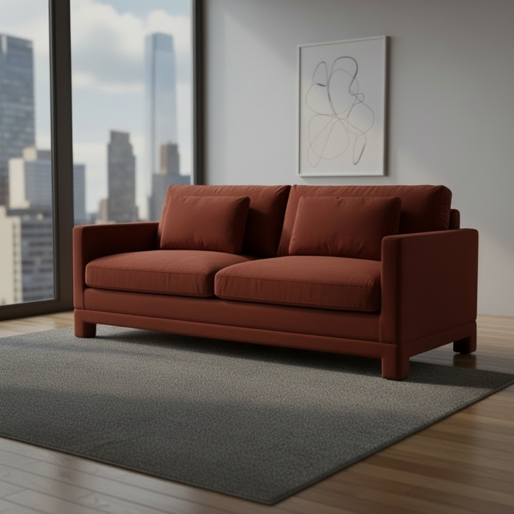 Clovelly 3 Seater Sofa - Caramel Velvet