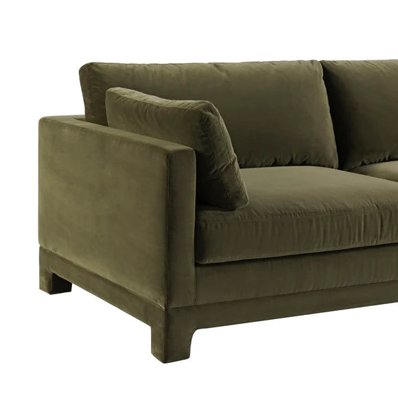 Clovelly 3 Seater Sofa - Moss Velvet