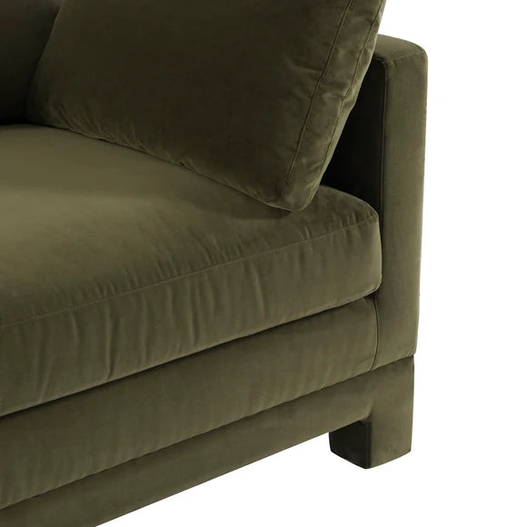 Clovelly 3 Seater Sofa - Moss Velvet