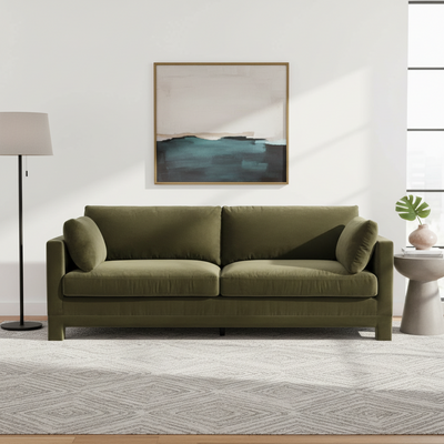 Clovelly 3 Seater Sofa - Moss Velvet