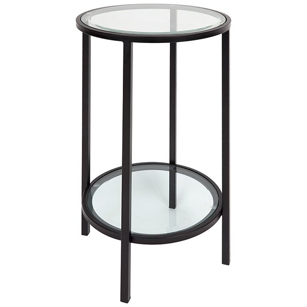 Cocktail Glass Petite Side Table - Black