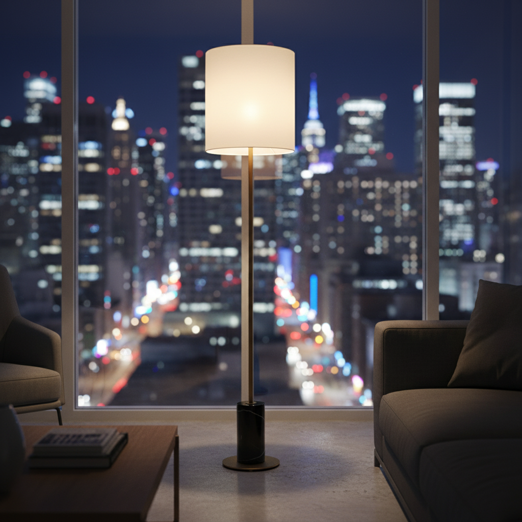 Cole Marble Floor Lamp