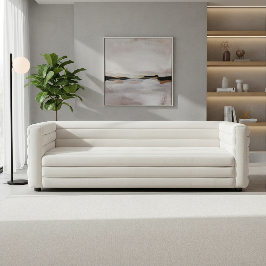 Colorado 3 Seater Sofa - Ecru Linen