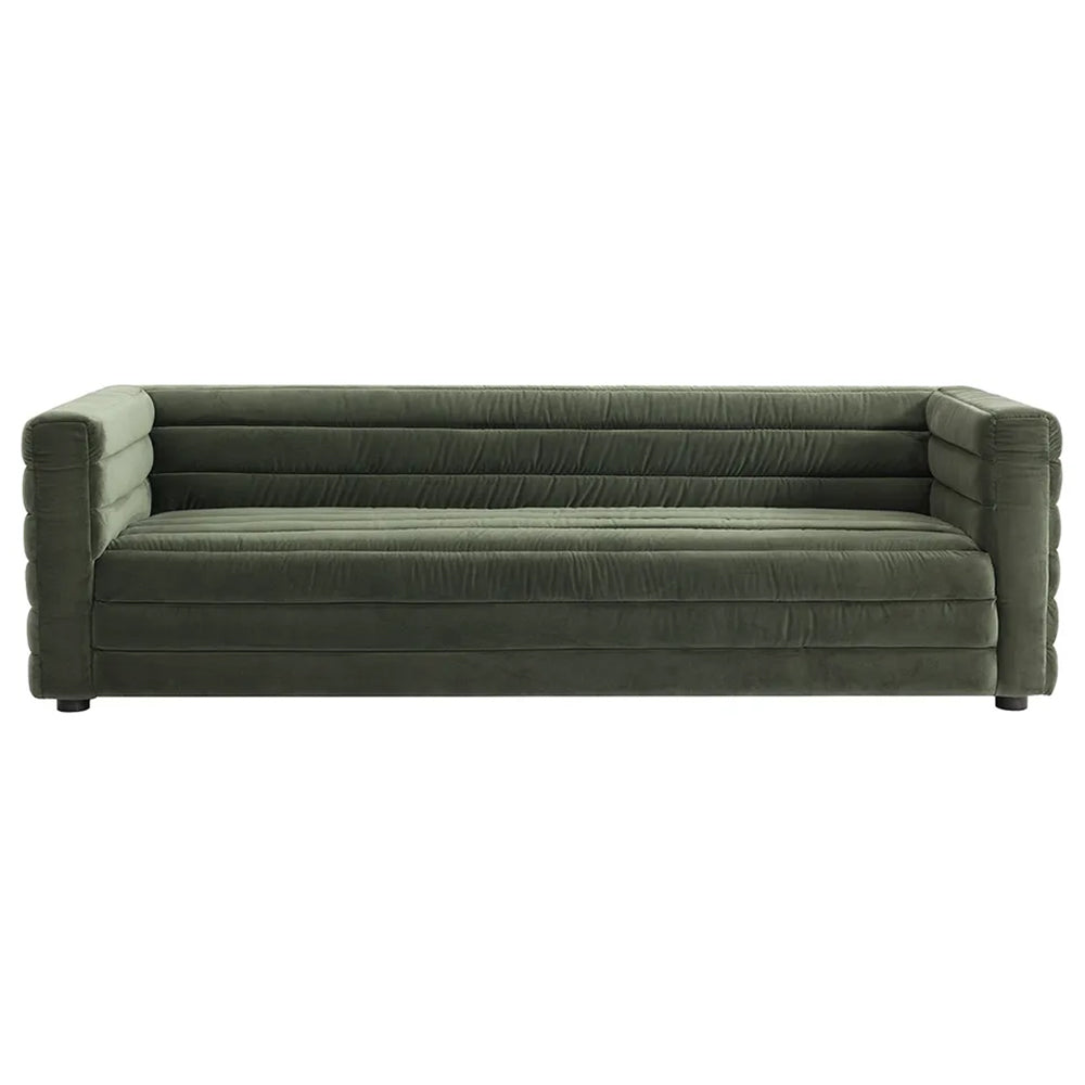 Colorado 3 Seater Sofa - Satin Moss Velvet