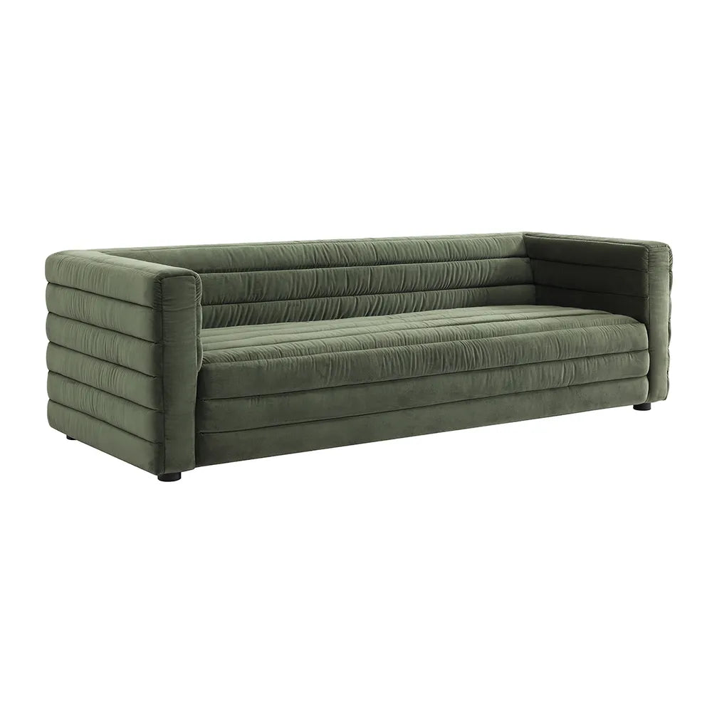 Colorado 3 Seater Sofa - Satin Moss Velvet