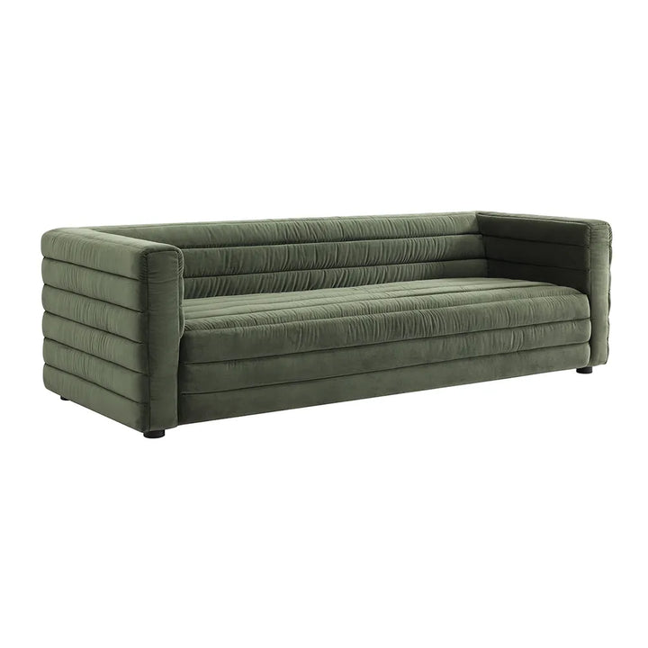 Colorado 3 Seater Sofa - Satin Moss Velvet