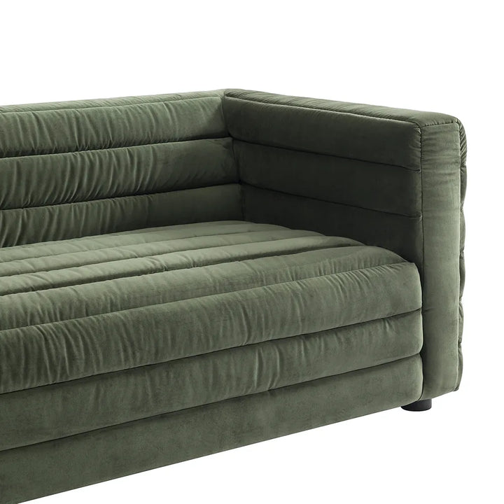 Colorado 3 Seater Sofa - Satin Moss Velvet