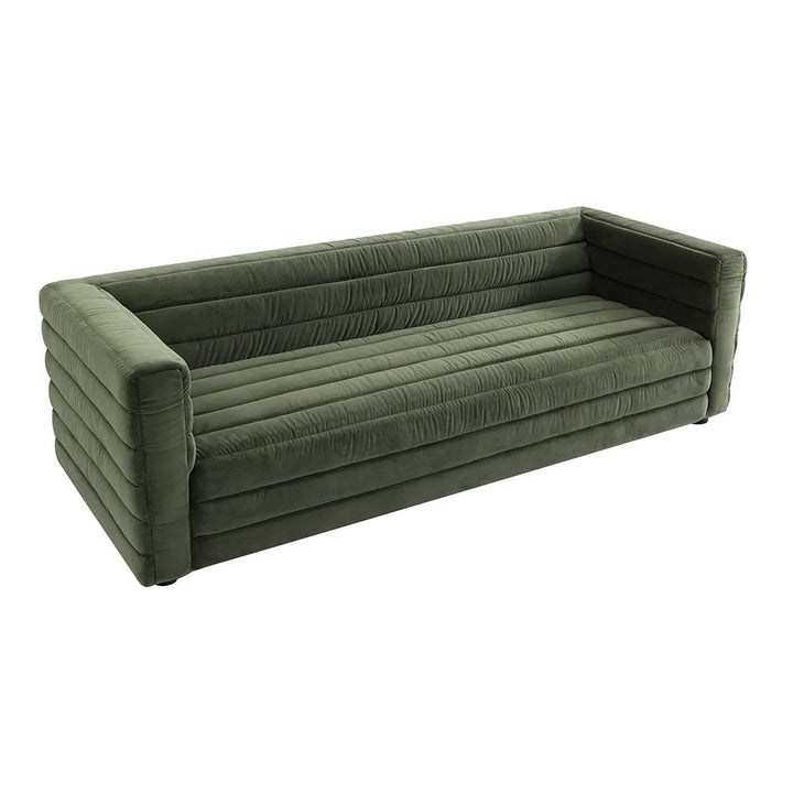 Colorado 3 Seater Sofa - Satin Moss Velvet
