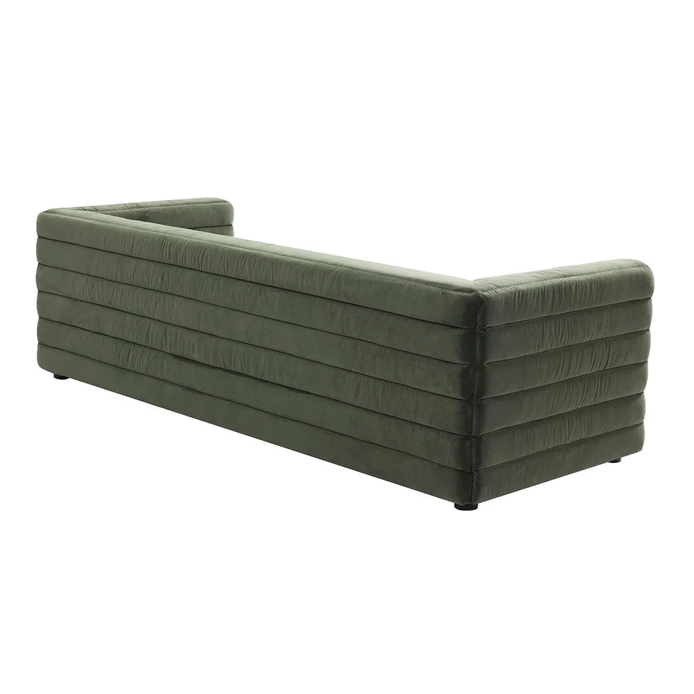 Colorado 3 Seater Sofa - Satin Moss Velvet