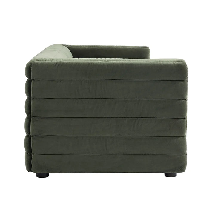 Colorado 3 Seater Sofa - Satin Moss Velvet