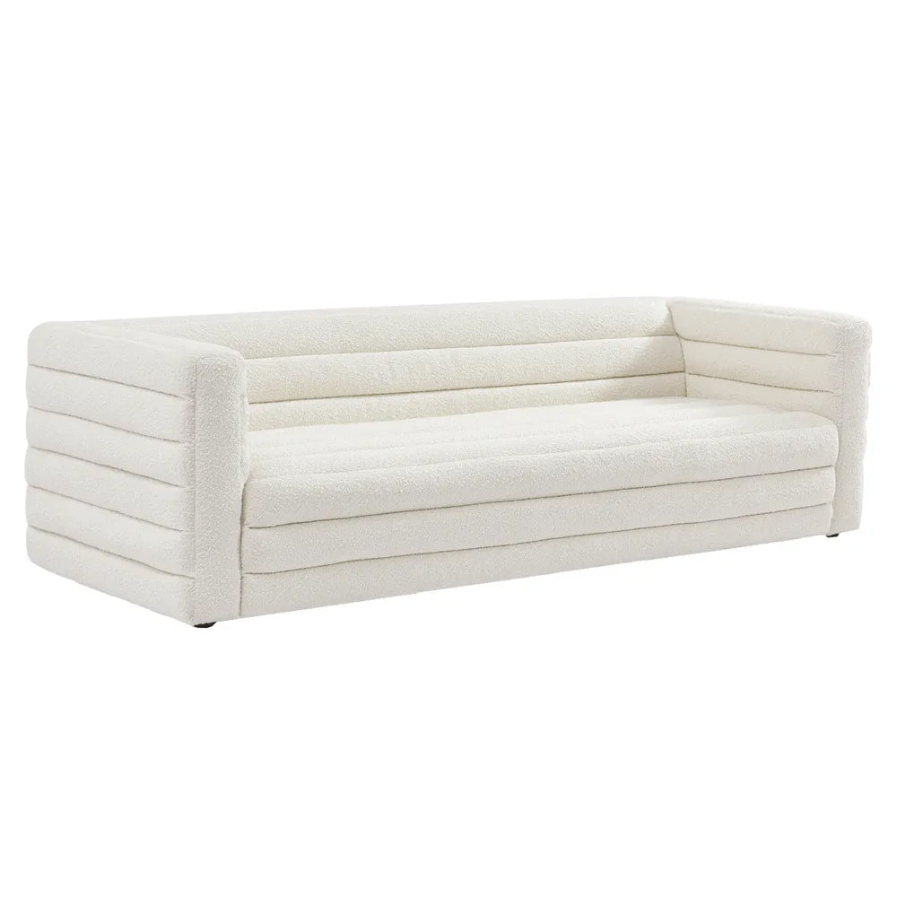 Colorado 3 Seater Sofa - White Boucle