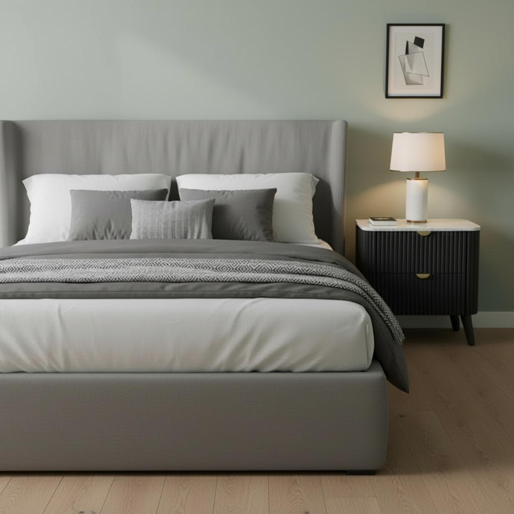 Como Bedside Table - Black