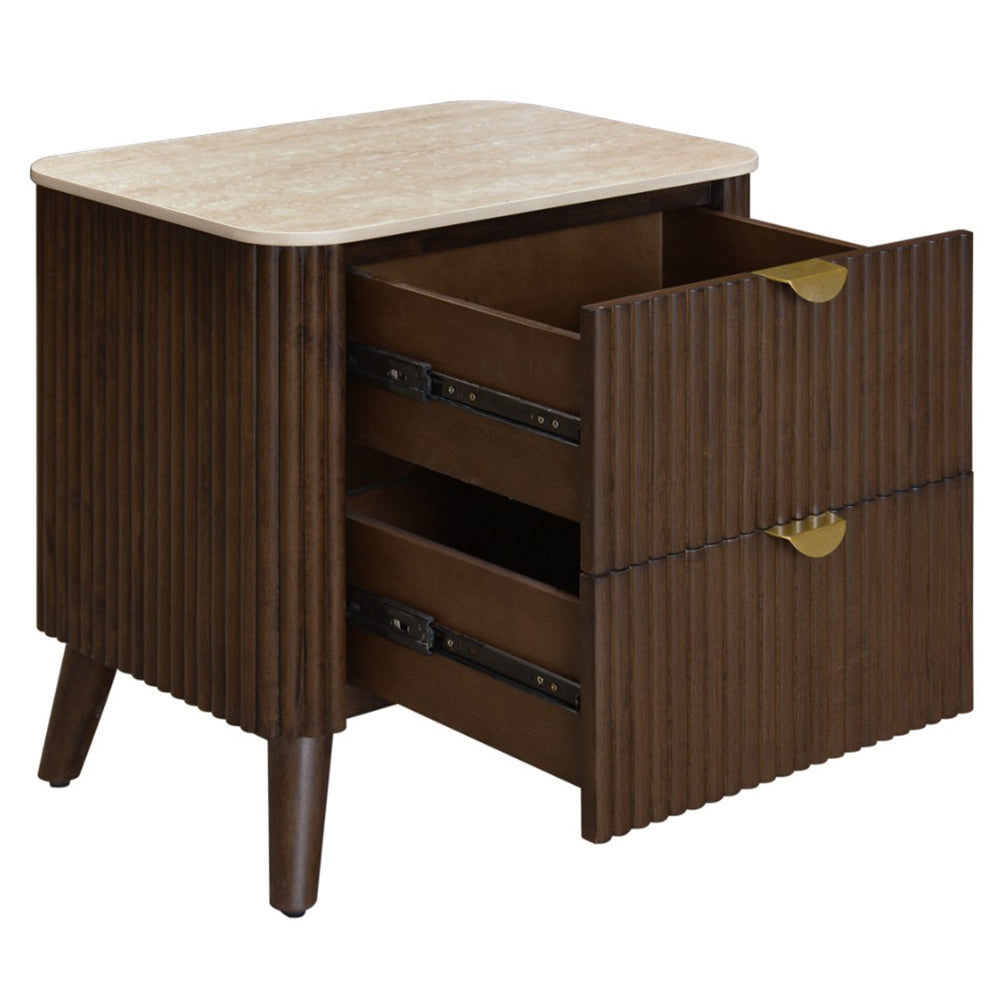 Como Bedside Table - Walnut