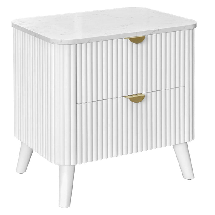 Como Bedside Table - White