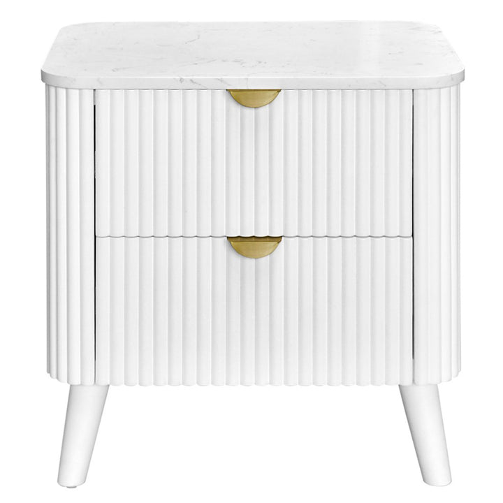 Como Bedside Table - White