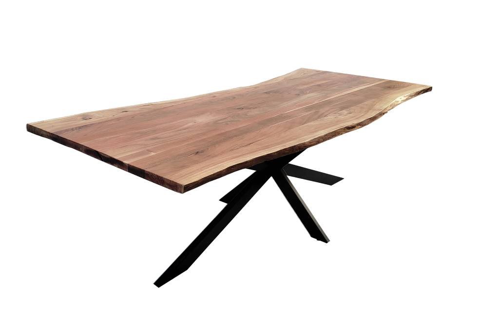 Appleton Acacia Wood & Metal Dining Table - 210cm