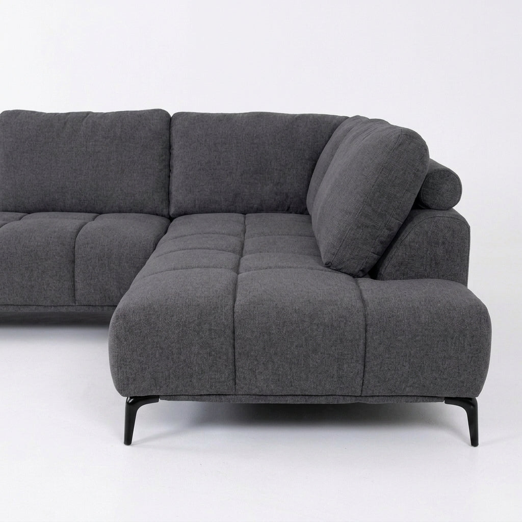 Condobolin Fabric Corner Sofa - Anthracite