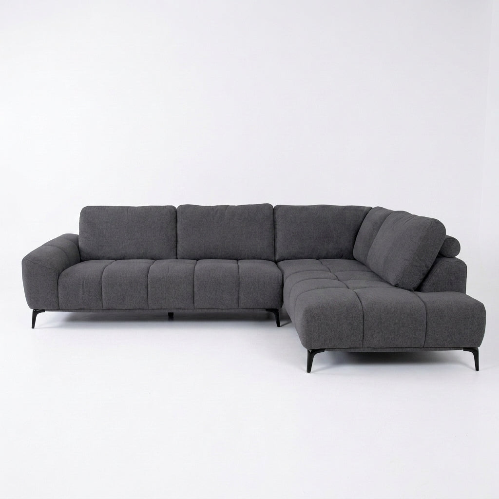 Condobolin Fabric Corner Sofa - Anthracite