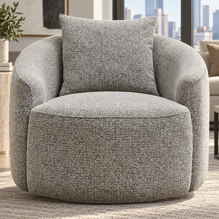 Coolangatta Swivel Arm Chair - Brown