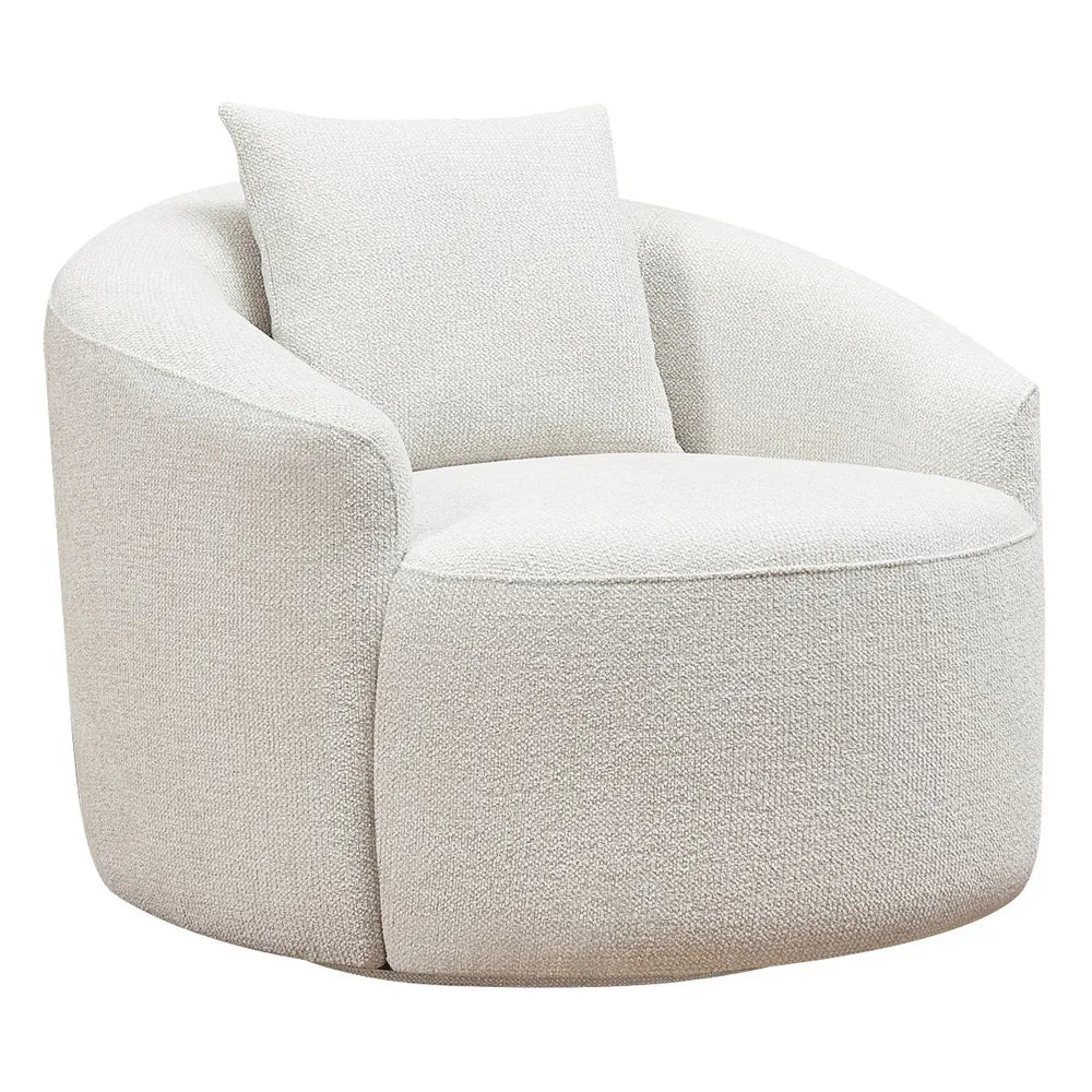 Coolangatta Swivel Arm Chair - Off White