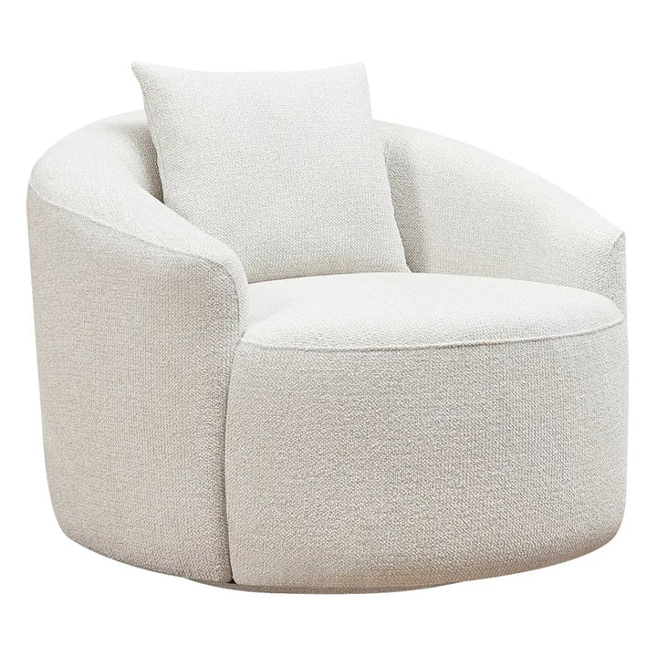 Coolangatta Swivel Arm Chair - Off White