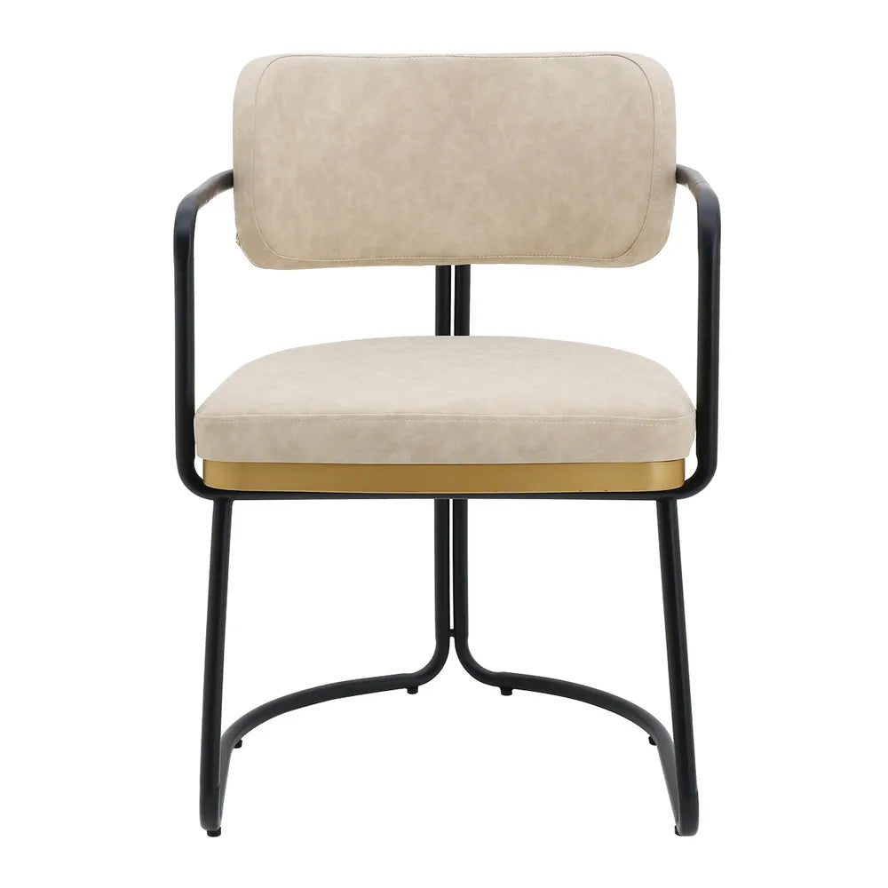 Cooma Dining Chair – Beige Eco Leather