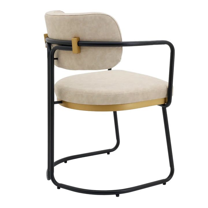 Cooma Dining Chair – Beige Eco Leather