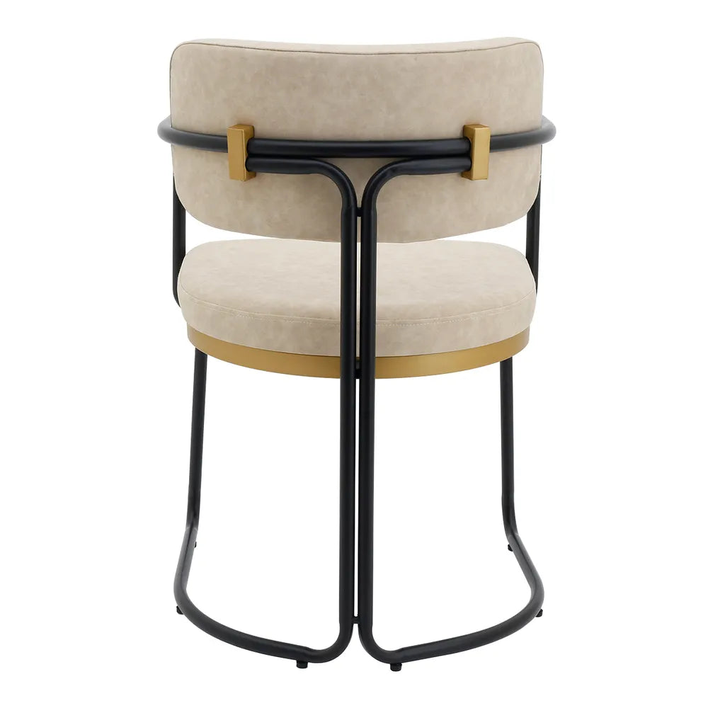 Cooma Dining Chair – Beige Eco Leather