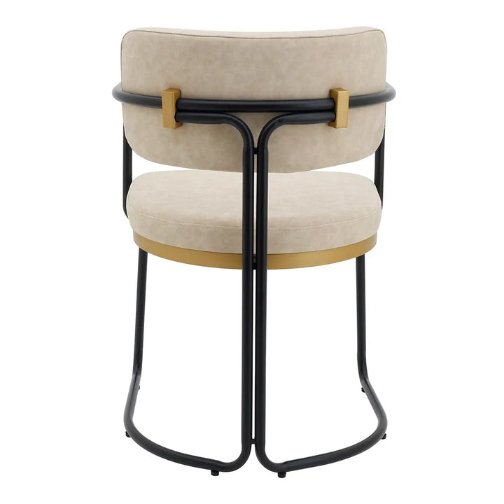 Cooma Dining Chair – Beige Eco Leather