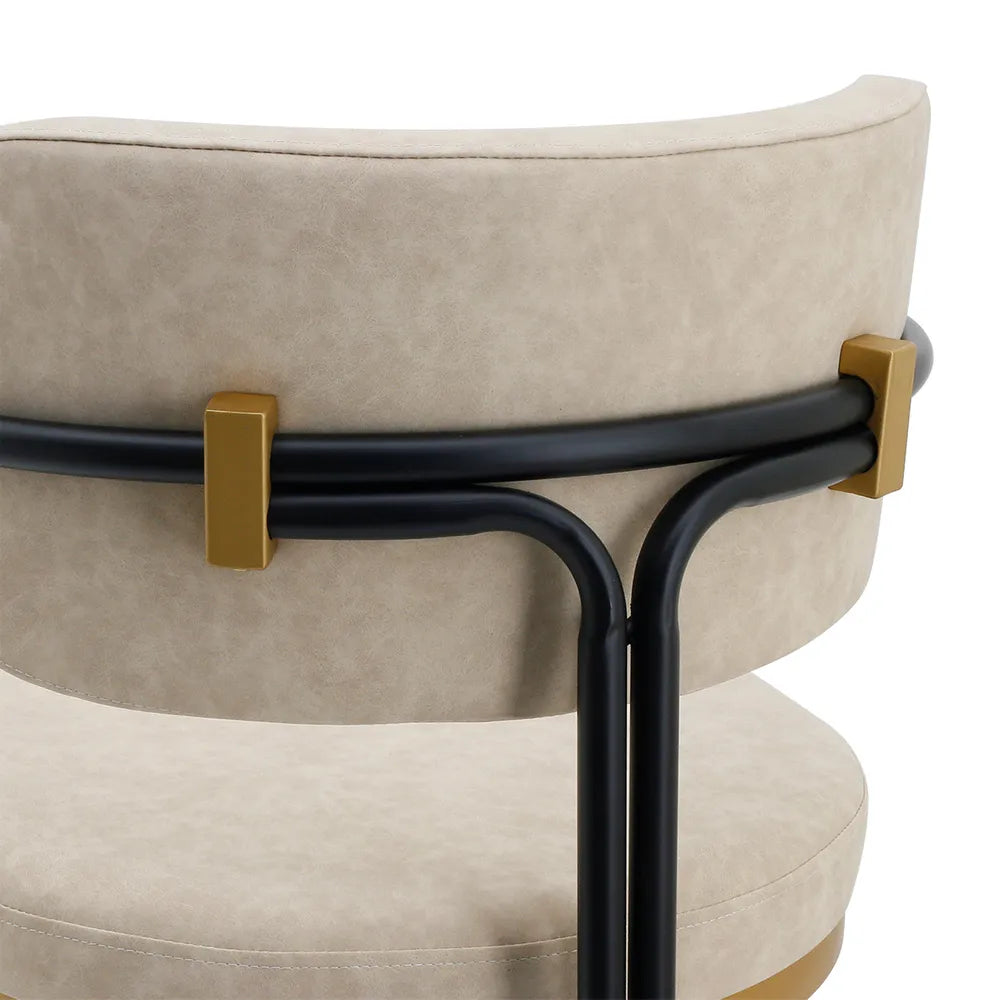 Cooma Dining Chair – Beige Eco Leather