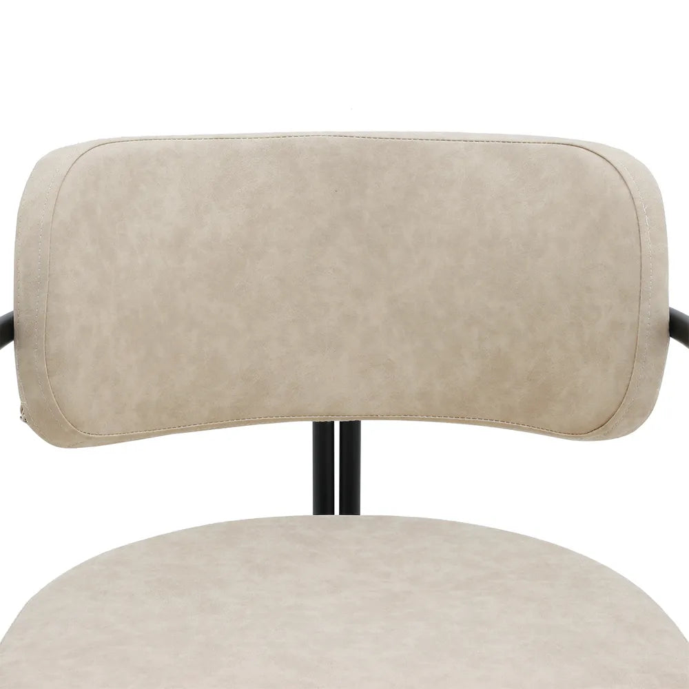 Cooma Dining Chair – Beige Eco Leather