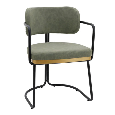 Cooma Dining Chair – Olive Eco Leather
