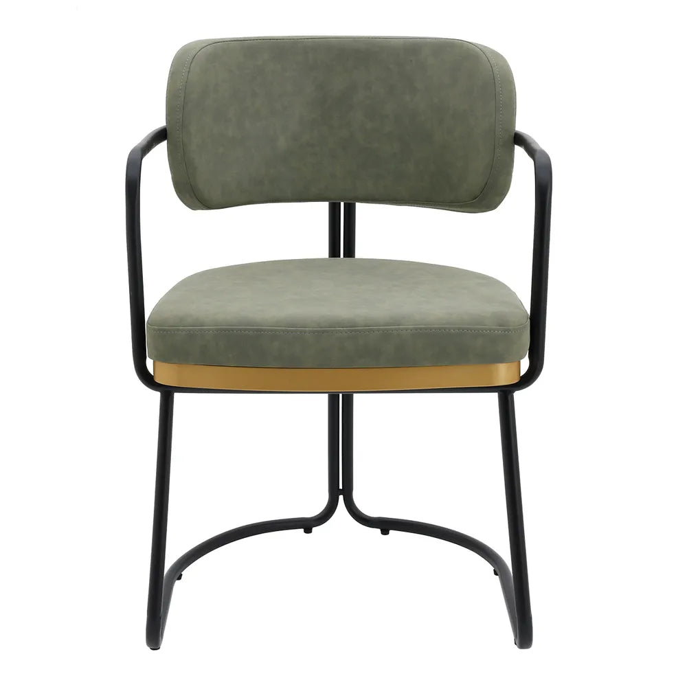 Cooma Dining Chair – Olive Eco Leather