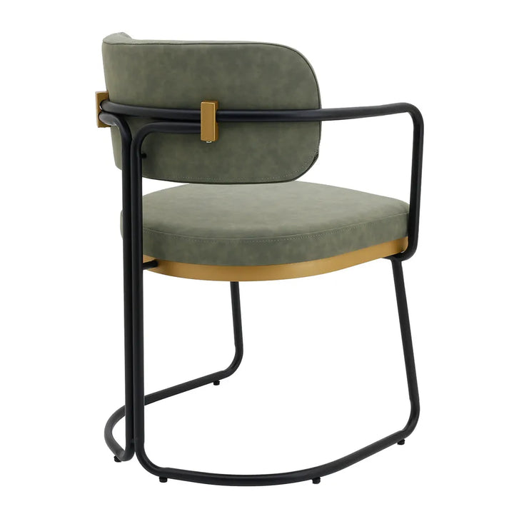 Cooma Dining Chair – Olive Eco Leather