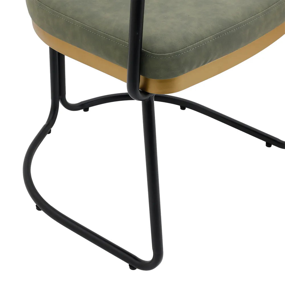 Cooma Dining Chair – Olive Eco Leather