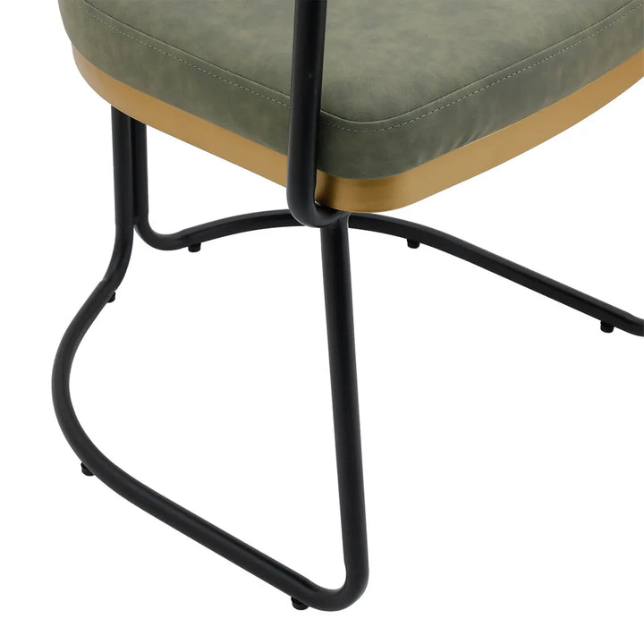 Cooma Dining Chair – Olive Eco Leather